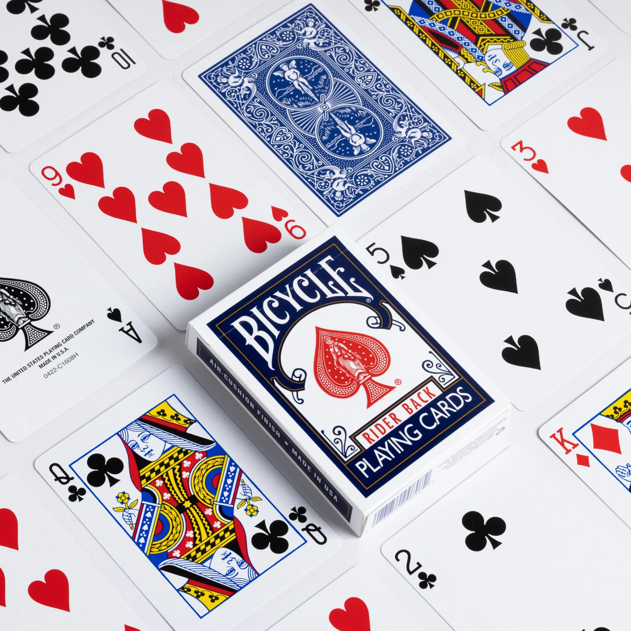 807 Rider Back Playing Cards, Blue · 牌面与牌背