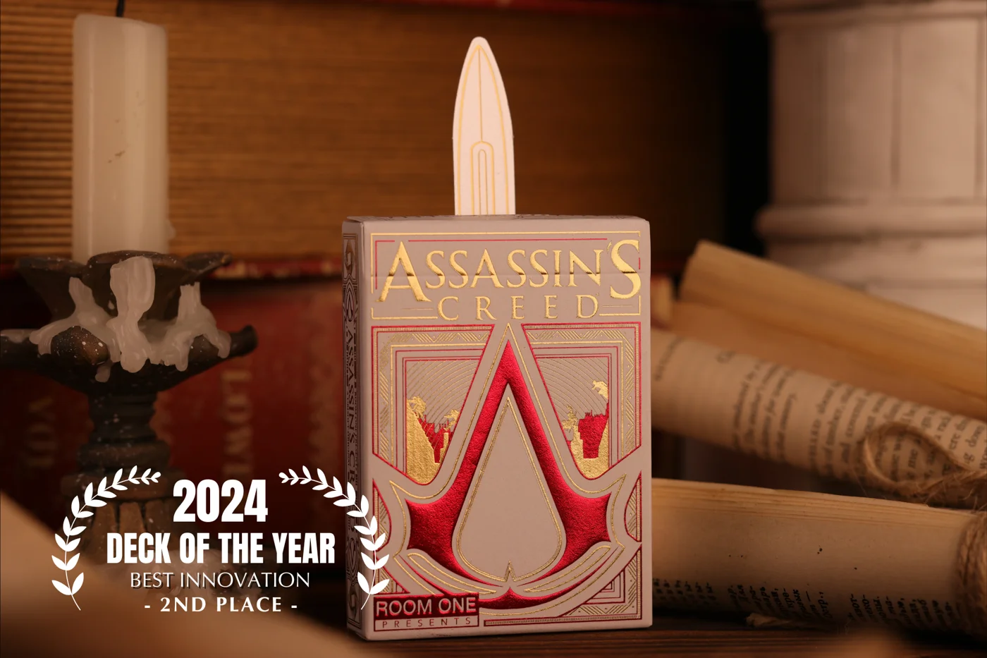 Assassin's Creed Legacy Playing Cards - WHITE HIDDEN BLADE Edition · Assassin's Creed Legacy Playing Cards - WHITE HIDDEN BLADE Edition · 01