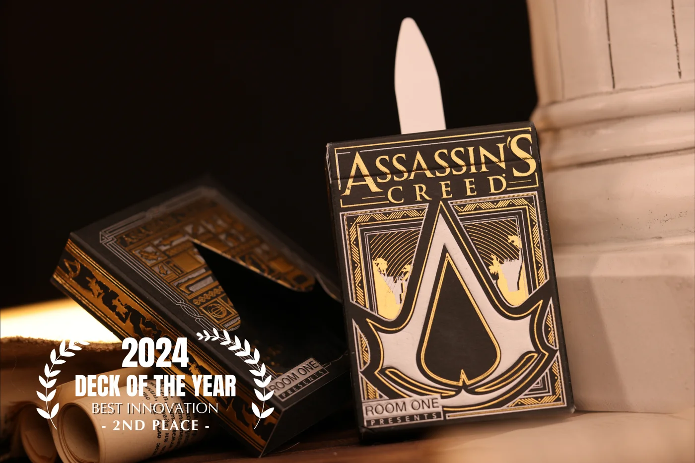*BACKORDER* Assassin's Creed Legacy Playing Cards - BLACK HIDDEN BLADE Edition · *BACKORDER* Assassin's Creed Legacy Playing Cards - BLACK HIDDEN BLADE Edition · 01
