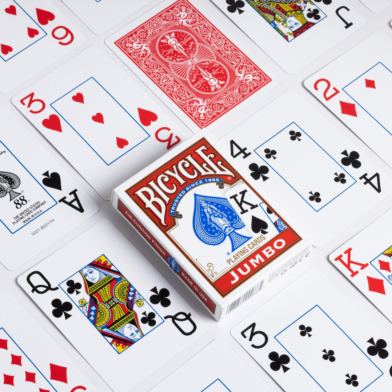 Jumbo Index Playing Cards · Red · Jumbo Index Playing Cards · Red · 官方产品图片