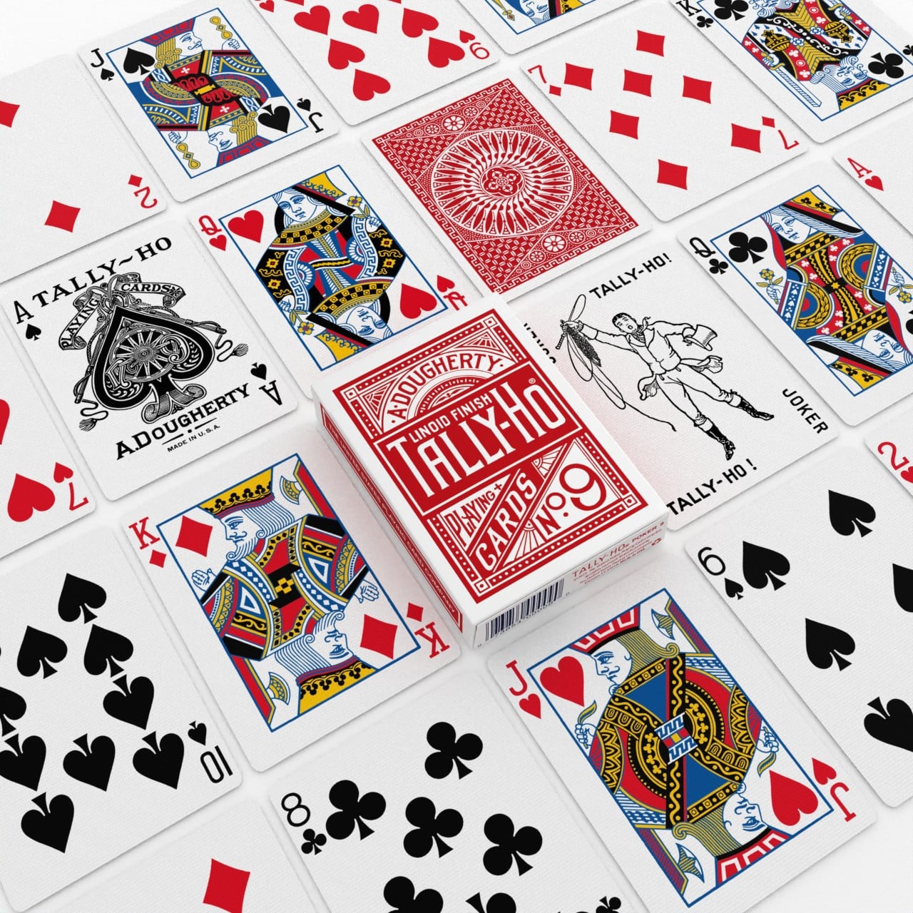 Circle Back Playing Cards, Red or Blue · 牌面与牌背