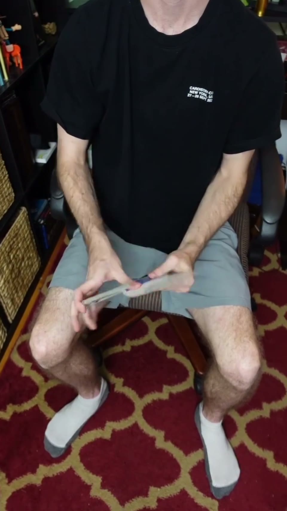 Smear fan toss to fan ( inspired by @lunii_ghost ) #cardistry #magic #xc · 视频画面