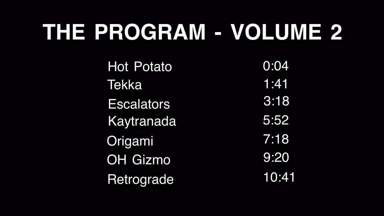 The Program - Vol. 2 · 视频画面