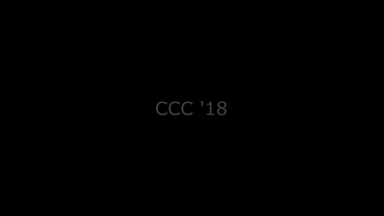 2018 CCC - Round 1 · 视频画面