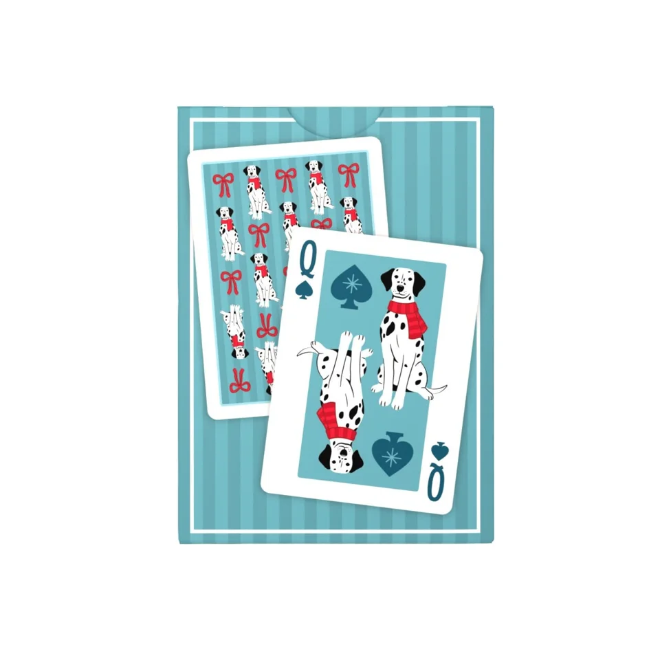 Dalmatian Holiday Playing Cards, Blue · Dalmatian Holiday Playing Cards, Blue · 官方图片