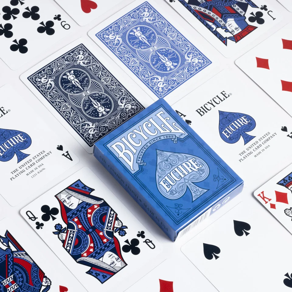 Euchre Playing Cards · Light Blue · 纸牌图片